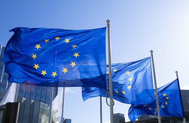בדגל של האיחוד האירופי